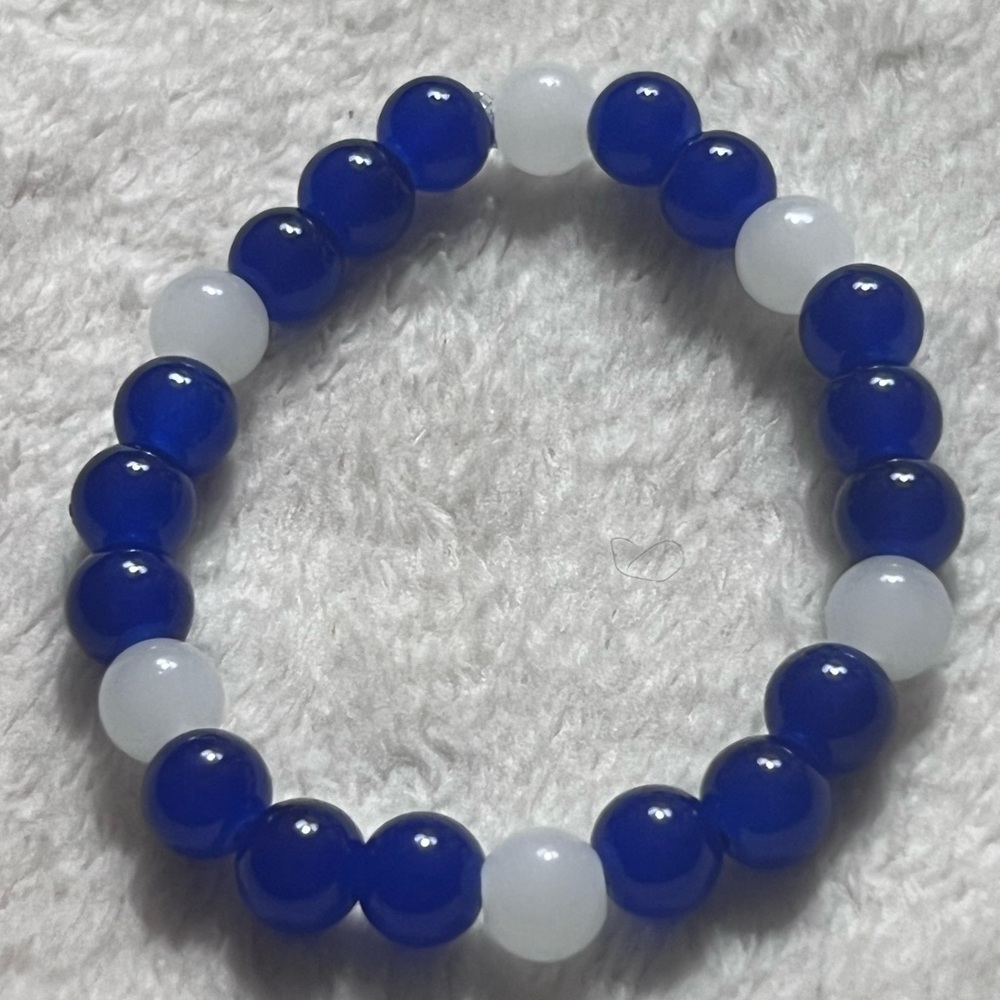 Handmade Vibrant “Halloween” Michael Meyers Inspired Beaded Bracelet, Size 7”